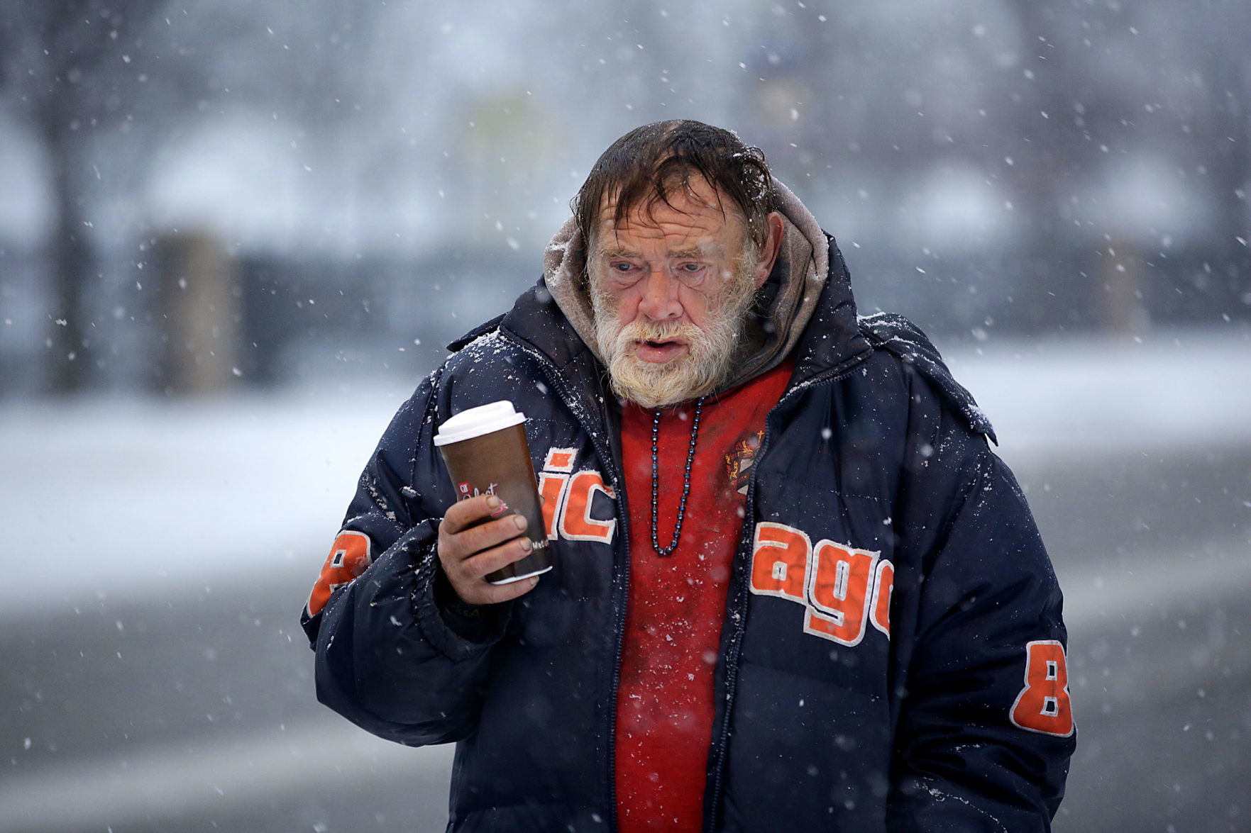 Snow falls on Tulsa area, northeast Oklahoma